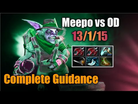 How to play meepo against Outworld destroyer ( OD ) | Meepo vs od gameplay