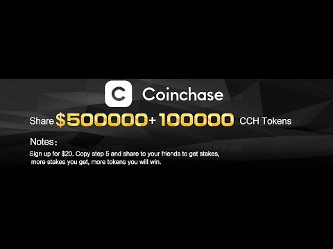 #CADASTRE COINCHASE GANHE 100000 CCH Tokens