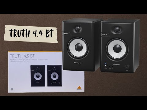 Behringer TRUTH 4.5 BT Audiophile 4.5" Studio Monitors with Bluetooth Connectivity and Advanced Waveguide Technology. video review thumbnail