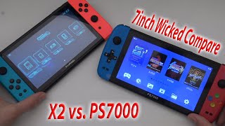 X2 Powkiddy vs. PS7000 Linux Portable Comparison