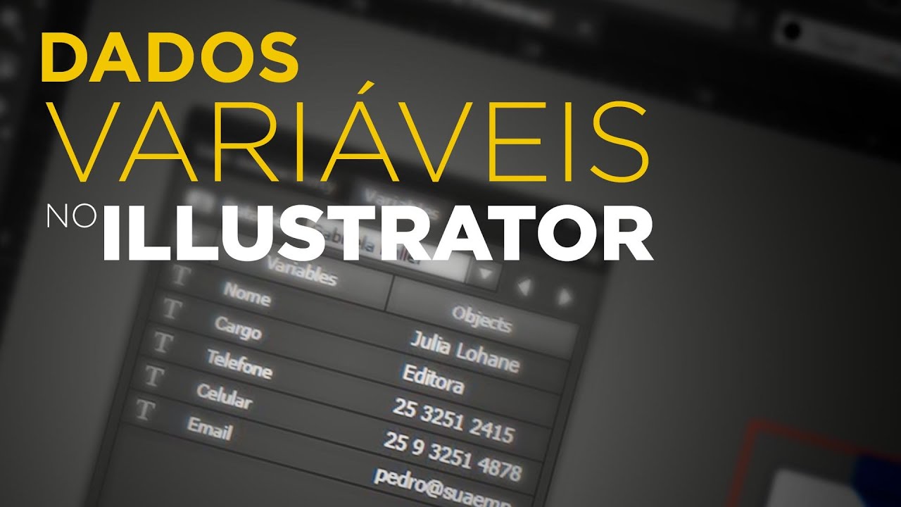 Dados variáveis no Illustrator