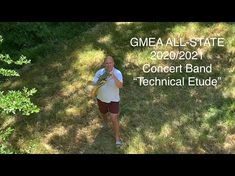 GMEA 2020/2021 ALL-STATE  BAND "TECHNICAL”  HORN ETUDE (Concert Band) with instructions.