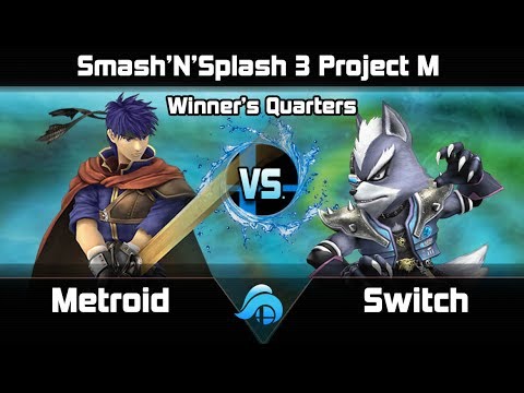 Smash n Splash 3 Project M Top 32 Winners Quarters - Metroid (Ike) vs. Switch (Wolf)