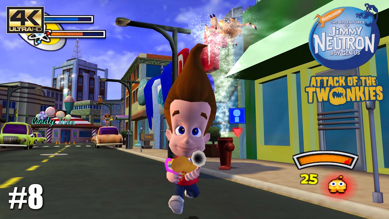Jimmy Neutron Boy Genius Attack of the Twonkies PS2 Playthrough Gameplay 4K / PART 8
