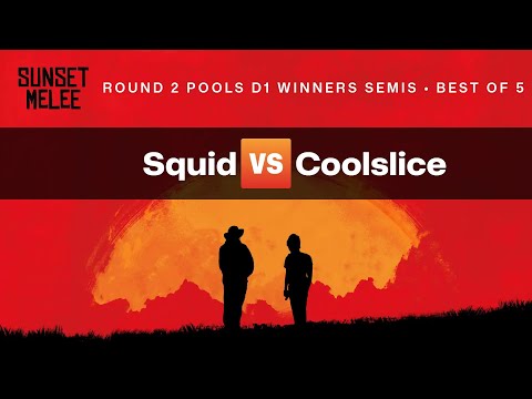 Sunset Melee Round 2 Pools D1 Winners Semis — Squid vs Coolslice — Super Smash Bros. Melee