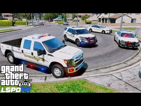 GTA 5 LSPDFR Police Patrol #687 Ford F-350 Super Duty Sheriff Truck
