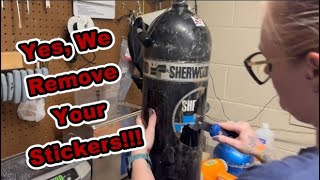 Why We Remove Your Tank Stickers
