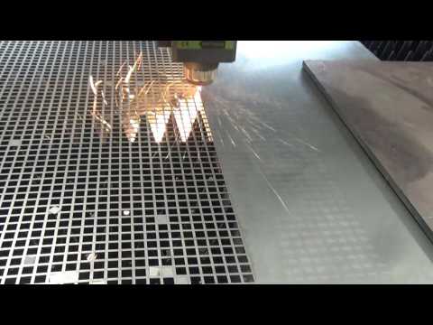 Making a grille by the fiber laser machine,  1mm carbon steel