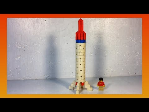 Vintage LEGO System 801 Space Rocket from 1964 Model Maker set