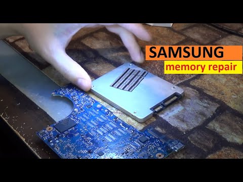 Replacing RAM on a Samsung board, laptop repair The BSOD hangs np530 np350 np300 