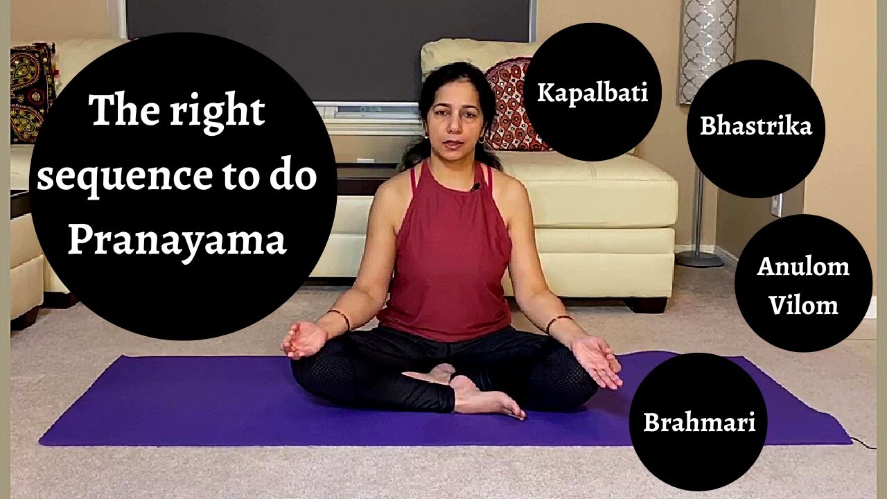 In what sequence pranayamas should be done, sequence of breathing exercises