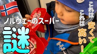 インフレが続くノルウェー🇳🇴のスーパーで買い物！意外なものは安かったり…💰節約を心がけて少しだけ買い出したこの日…