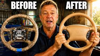 RESTORE Your CRACKED Steering WHEEL Without REMOVING It! (Looks Brand New)