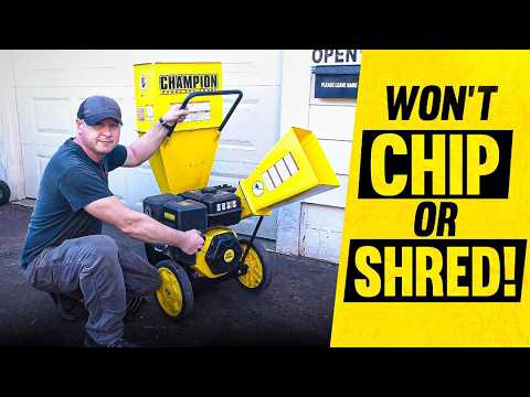 CHAMPION Chipper Shredder Is Not Chipping Or Shredding Anymore!