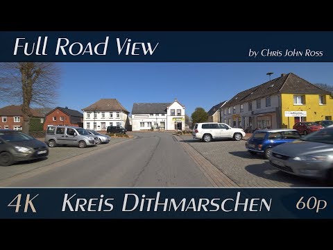 Kreis Dithmarschen, Germany: Stelle-Wittenwurth - Rehm-Flehde-Bargen - Krempel - Lunden - Lehe - 4K