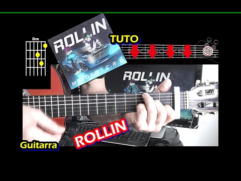 COMO Tocar 🦇 ROLLIN de MOLOKO y C.R.O (GUITARRA) Acordes Acompañamiento Tutorial FACIL
