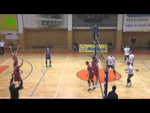 Highlights - Volejbal - Extraliga mužov, Ekonóm SPU Nitra -- Stavbár Prievidza [SlovakSport.TV]