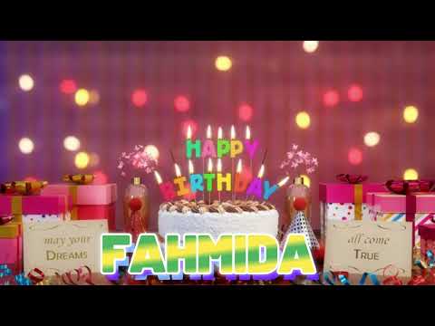 FAHMIDA Happy Birthday Song with Names 🌟 Happy Birthday to You