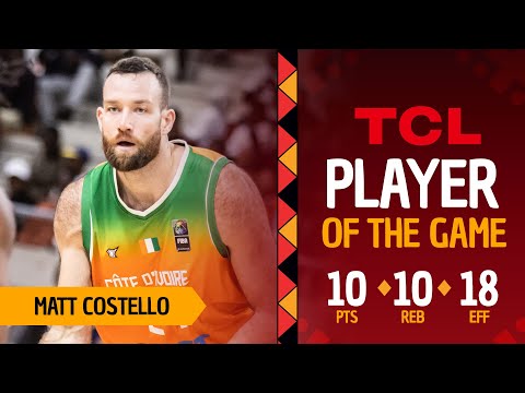 Matt Costello (10 PTS, 10 REB) turns in solid night as CIV 🇨🇮 beat COD 🇨🇩 at #AfroBasket 2025!
