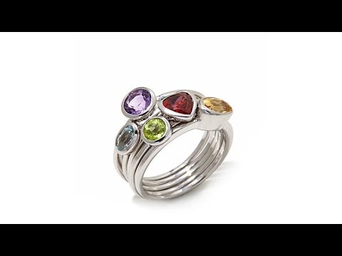 RavennaGems Multi 5Stack Ring