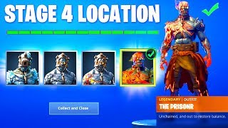 How to UNLOCK STAGE 4 PRISONER SKIN KEY LOCATION (Snowfall Skin Fortnite Battle Royale)