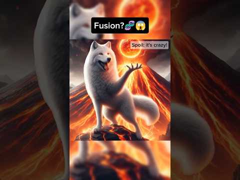 WHITE WOLF🧬LAVA #ai #fusion #viral #animals #aiart #fypシ #whitewolf #wolf #lava #aigenerated