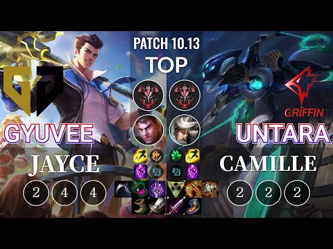 GEN gyuvee Jayce vs GRF Untara Camille Top - KR Patch 10.13