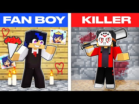 Aphmau Fan - Aphmau GOING on DATE with CRAZY FAN BOY or KILLER in Minecraft!- Parody Story(Ein,Aaron and KC GIRL)