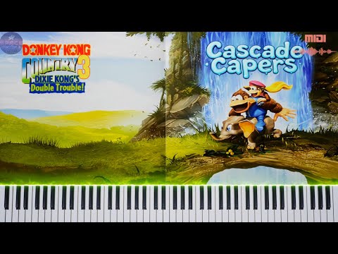 Donkey Kong Country 3 🦧 Cascade Capers 🎹MIDI🎹