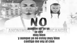 No Se Ve - Anonimus Ft Arcangel |(letras lyrics) Audio Oficial REGGAETON DURO  REGGAETO