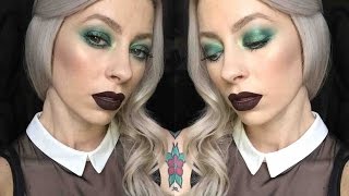 Kat Von D Mi Vida Loca Palette | Green Smokey Eye Dark Lip