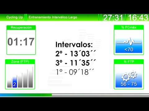 Entrenamiento Nº13 Cycling Up - Interválico Largo Ciclo Indoor by David Aguado