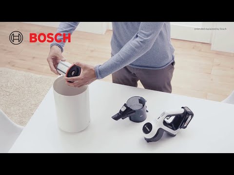 Bosch BBS611BSC Serie | 6 įkraunamasis dulkių siurblys Unlimited, Juodas video