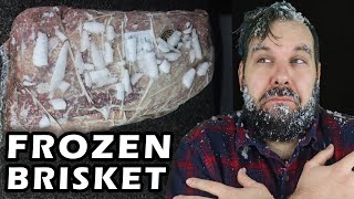 I smoked a FROZEN BRISKET - here's how it turned out