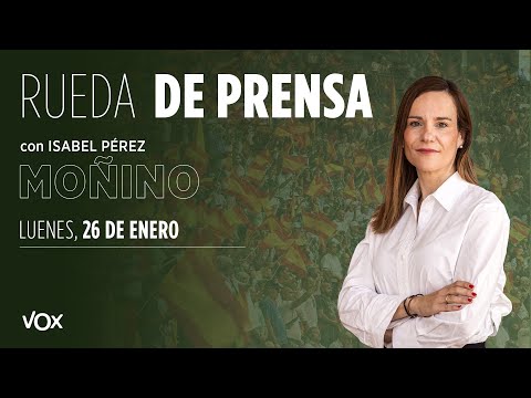 26.01 | Press conference ISABEL PÉREZ MOÑINO after the Board of Spokespersons in the Assembly of ...