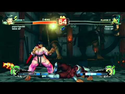 SSF4 : Hoocem (Dictator) VS Papertiger80 (Makoto) @ Peaceful Jay's Colosseum