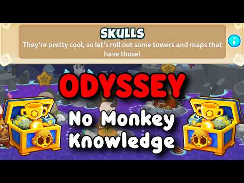 Btd6 Odyssey No Monkey Knowledge Guide Hard Mode Tutorial Skulls