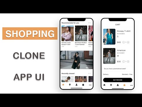 Flutter UI - Shopping Online App - Home - Store - Account - Cart - More Screen - Speed Code
