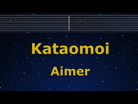Karaoke♬ Karaoke♬ Kataomoi - Aimer 【No Guide Melody】 Instrumental, Lyric Romanized