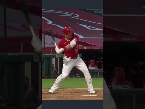 Mike Trout Slow Motion Home Run Baseball Swing Short