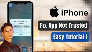 How to Fix App Not Trusted on iPhone !