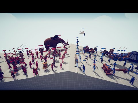 Who wins? All RANGED UNITS vs ALL MELEE UNITS. Tottaly Accurate Battle Simulator TABS