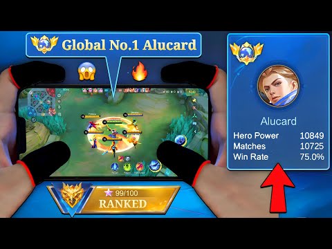 HANDCAM GLOBAL NO.1 ALUCARD in LAST MATCH TO IMMORTAL!!😱🔥(no cut solo rank)