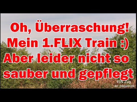 Oh- welch Überraschung! Mein erster FLIX Train! Aber leider nicht so sauber und gepflegt unterwegs