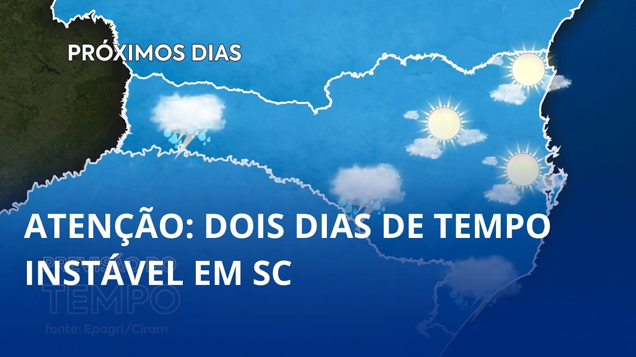 Chuva segue em Santa Catarina e temporais podem voltar