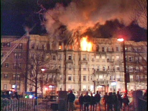 Huntington Ave Boston 5 alarm fire   1/21/1994..