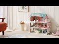 Robud ROBUD "Lady" Dollhouse with 28 Pieces Wooden set with 28 pieces
