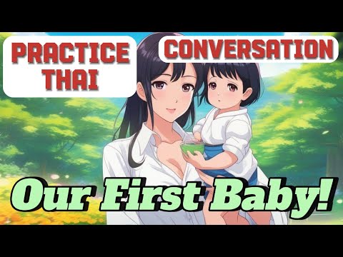Learn Real Thai Conversation: Talking About Our New Baby (with Thai, English & Phonetics!) 👶🇹🇭
