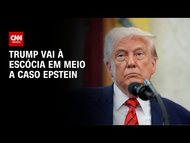 Trump viaja à Escócia em meio à crise do caso Epstein | BASTIDORES CNN