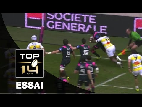 TOP 14 - Stade Français - La Rochelle : 33-20 Essai 1 Djibril CAMARA (PAR) - J13 - Saison 2015/2016